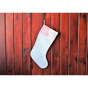 Upcycled Vintage Christmas Stocking